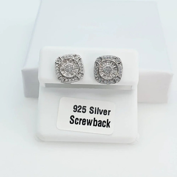 925 Sterling Silver Cubic Zirconia Earrings, U19254796 - Picture 9 of 10